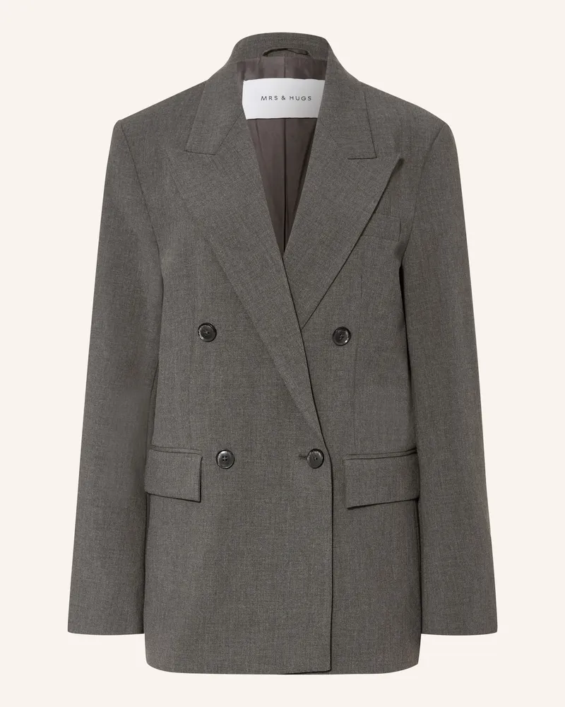 Mrs & HUGS Blazer grau Dunkelgrau