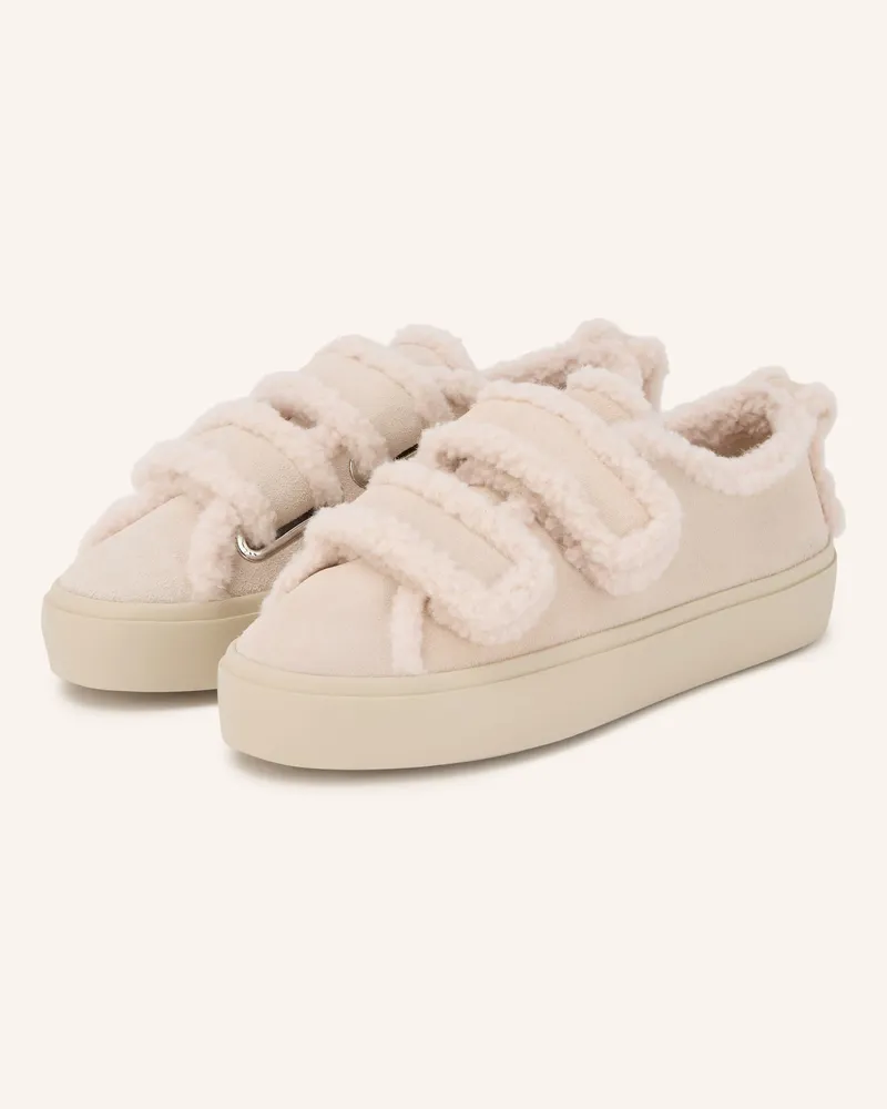 INUIKII Sneaker Velcro Low weiss Creme