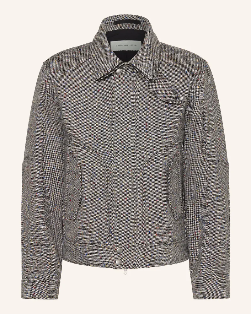 Dries van Noten Tweed-Blouson schwarz Schwarz