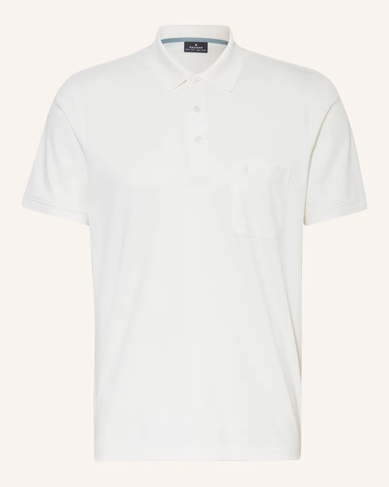 Ragman Piqué-Poloshirt Ecru