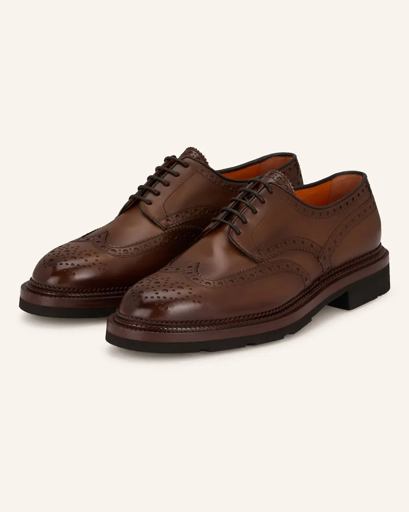 Santoni Schnürer EMIL Braun
