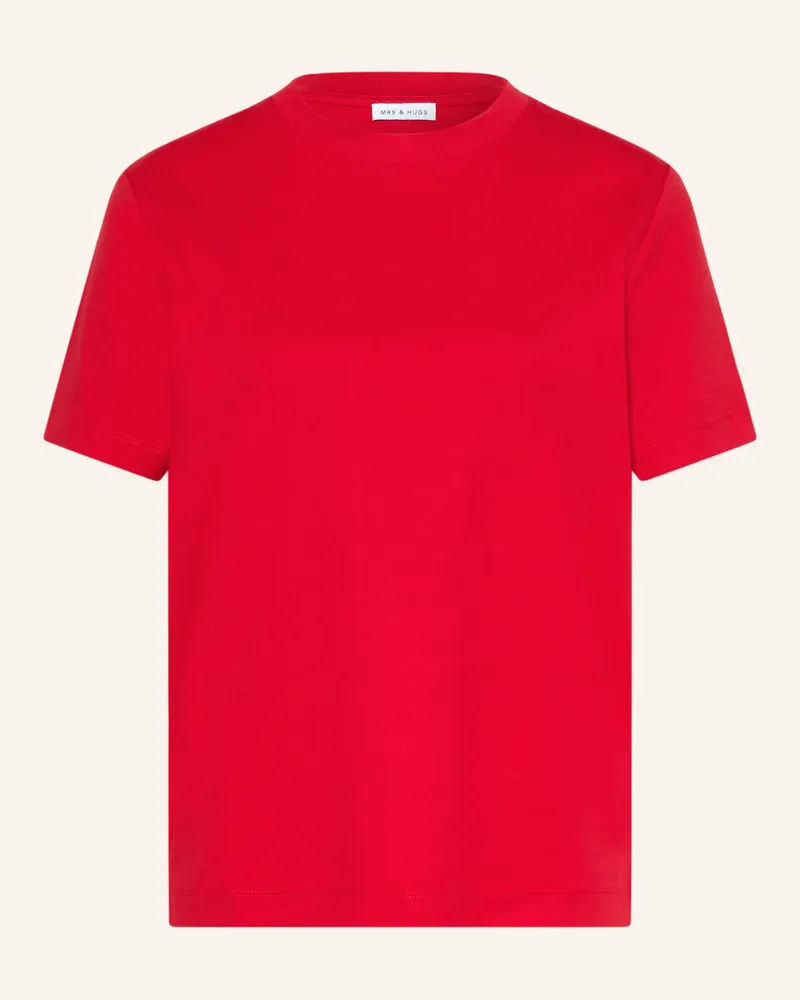 Mrs & HUGS T-Shirt rot Rot