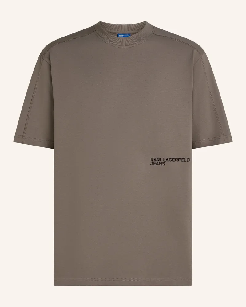 Karl Lagerfeld T-Shirt braun Braun