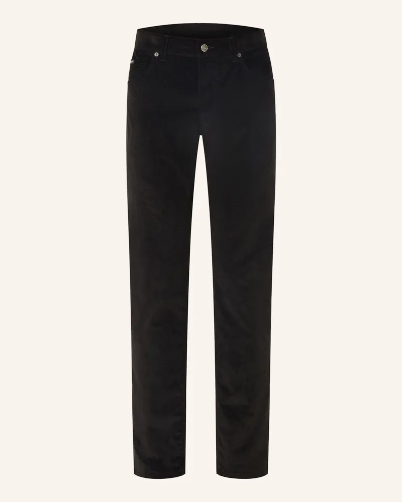 Dolce & Gabbana Cordhose Slim Fit schwarz Schwarz