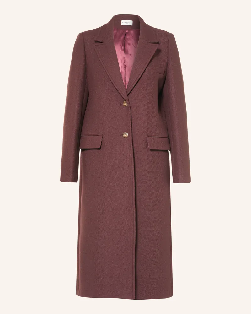 Claudie Pierlot Wollmantel rot Dunkelrot