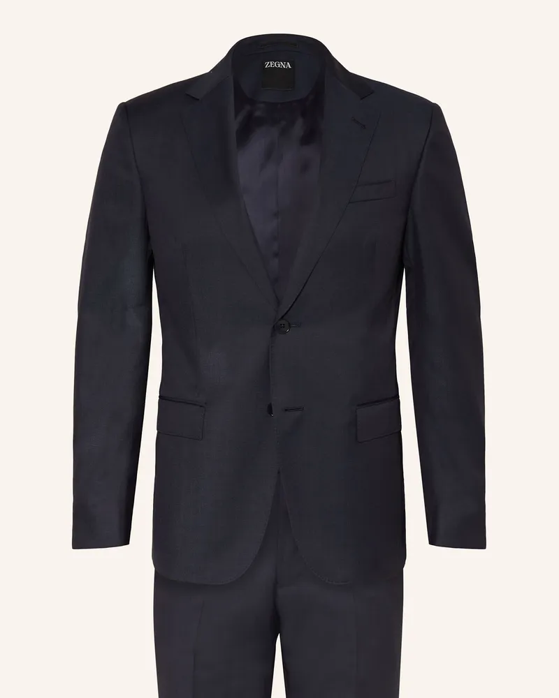 Ermenegildo Zegna Anzug Tailored Fit blau Dunkelblau