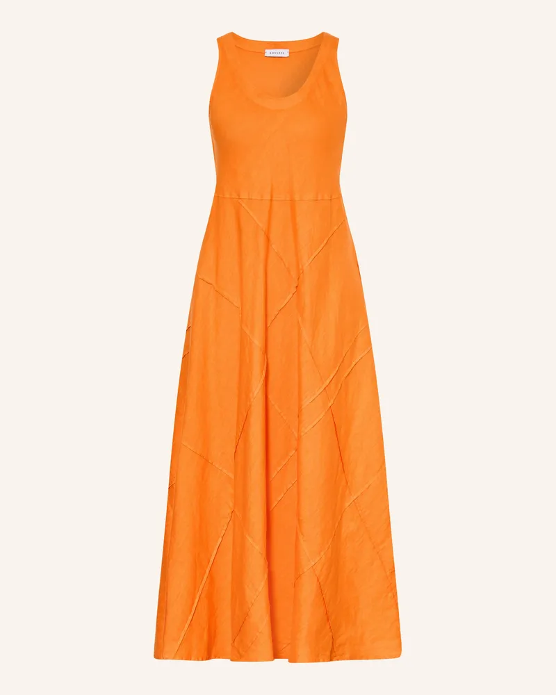 ROSSO35 Leinenkleid Orange