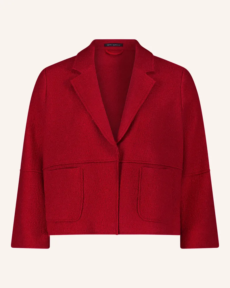 Betty Barclay Bouclé-Blazer mit 3/4-Arm Rot
