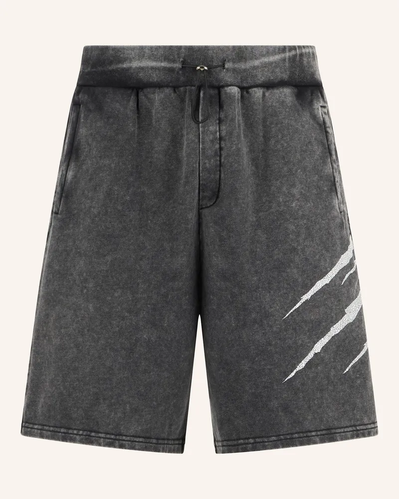 Philipp Plein Plein Sport Washed Shorts Crackle Scratch schwarz Schwarz