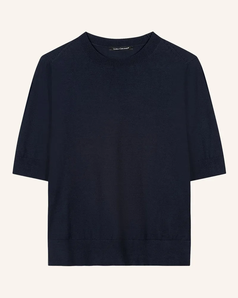 Luisa Cerano Strickshirt blau Dunkelblau