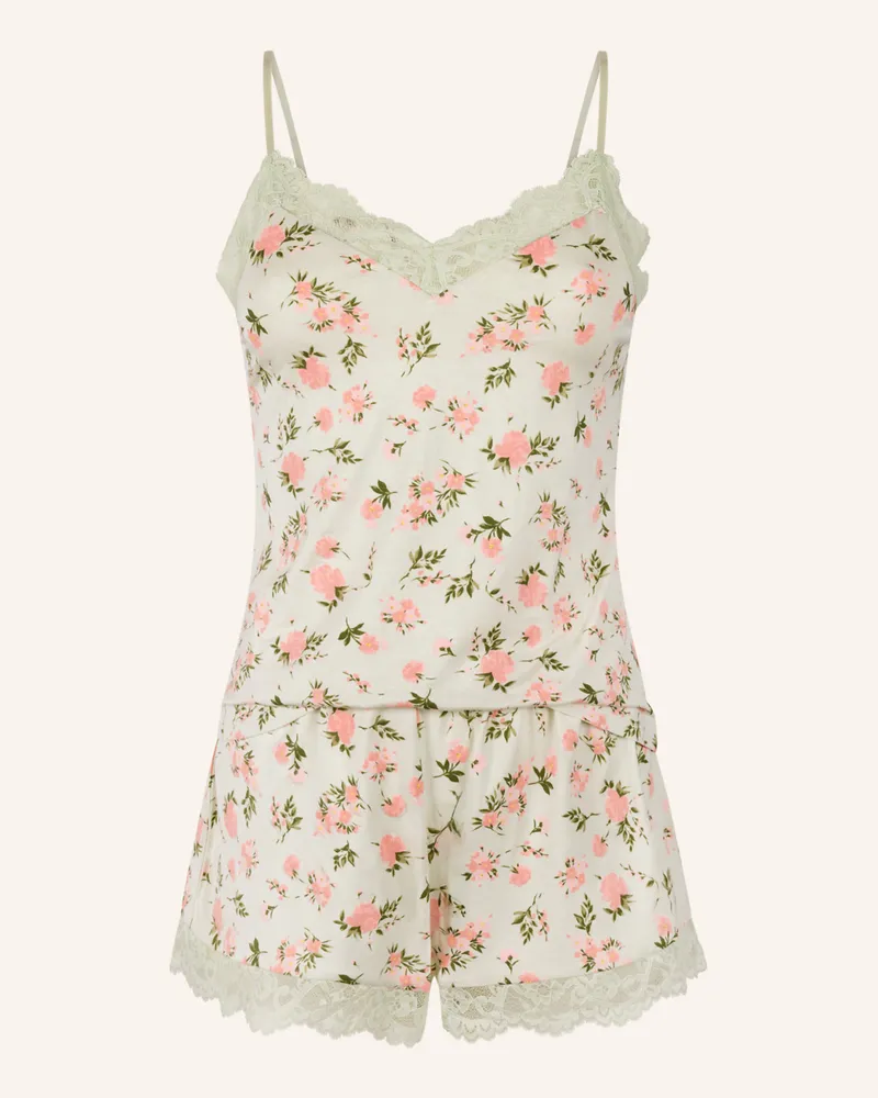 Hunkemöller Schlafanzug Nana Daisy gruen Grün