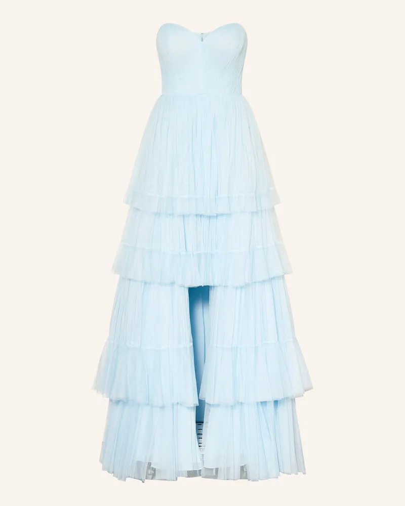 Vera Wang Bandeaukleid ANGERE mit Plissees Hellblau