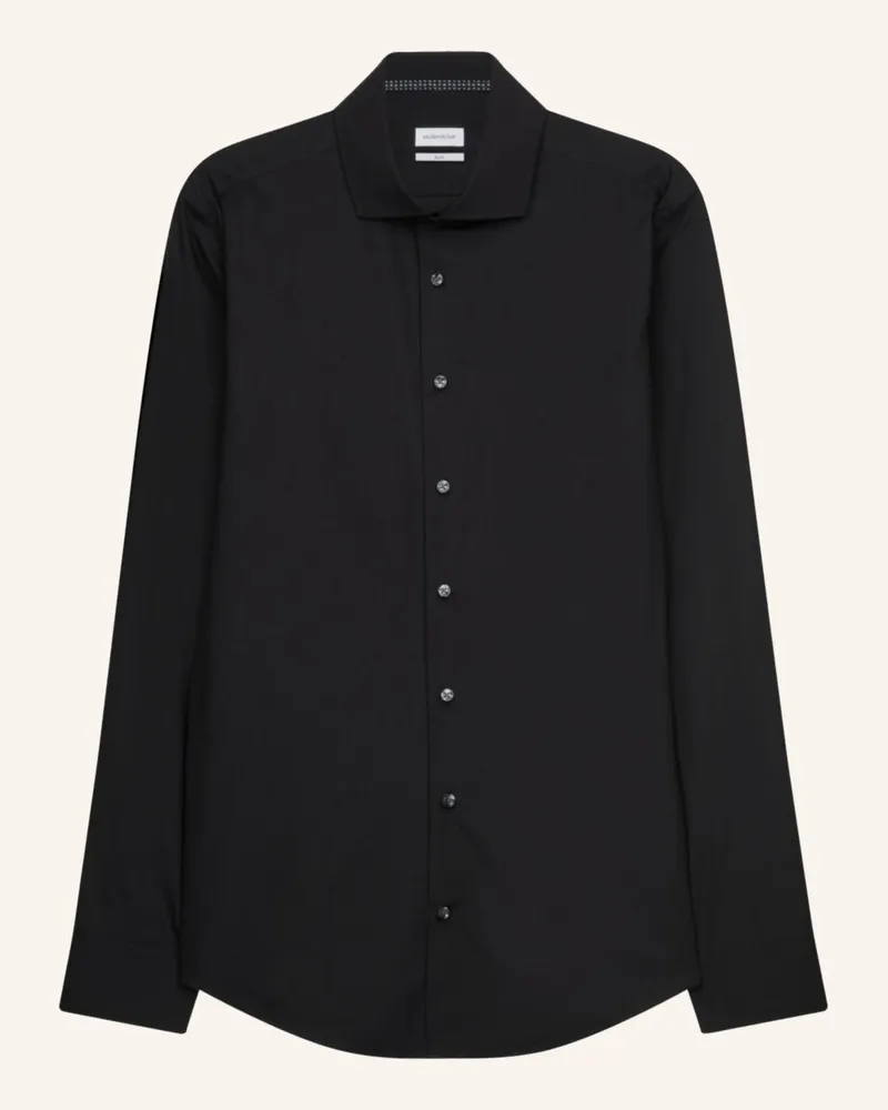 Seidensticker Business Hemd Slim Fit Schwarz
