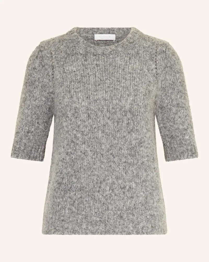 Rich&Royal Strickshirt mit Alpaka Grau