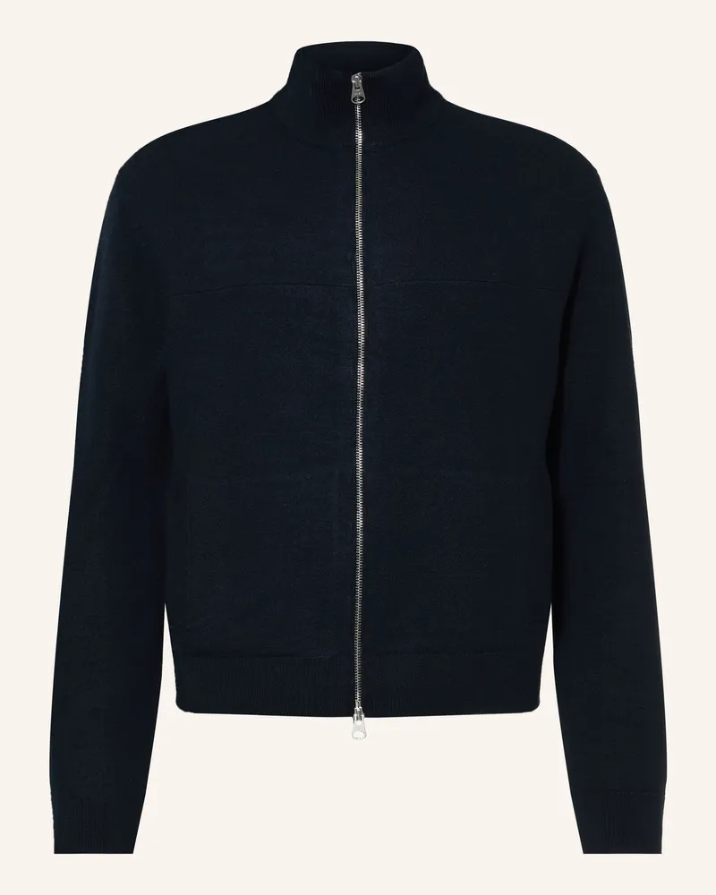 Arket Strickjacke blau Dunkelblau