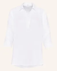 OPUS Blusenshirt FENGANI aus Leinen Weiss