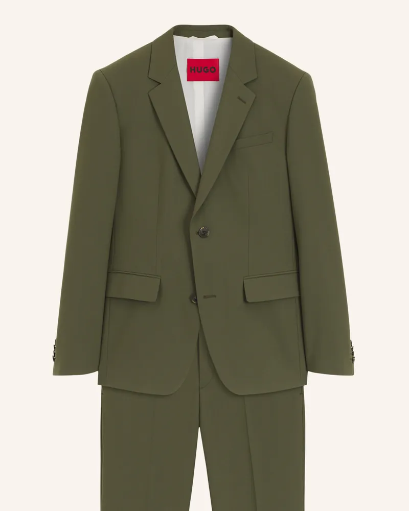 HUGO BOSS Business Anzug Henry-getlin253x Slim Fit gruen Grün