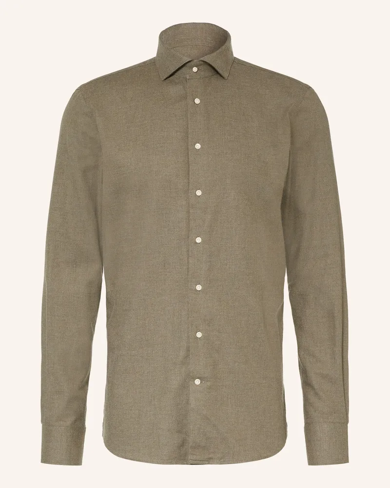 Profuomo Hemd Slim Fit gruen Grün