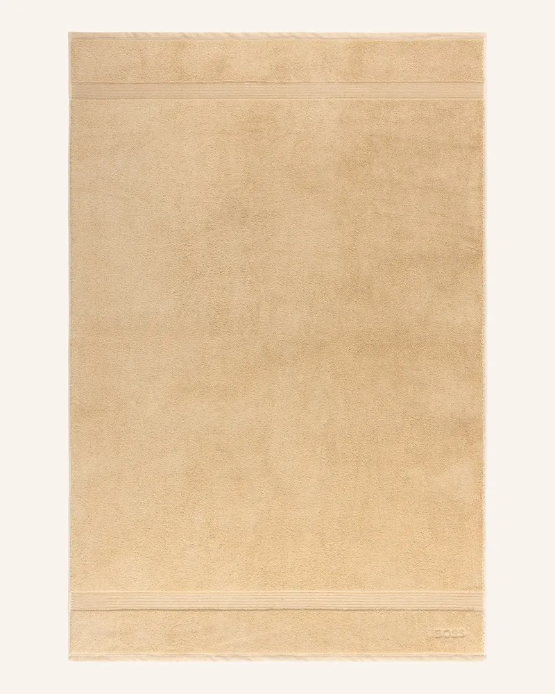 HUGO BOSS Badetuch Loft grau Creme