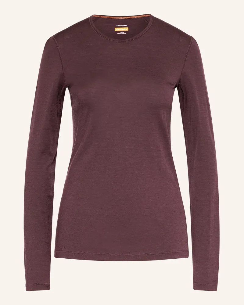 Icebreaker Funktionswäsche-Shirt 200 OASIS aus Merinowolle Dunkelrot
