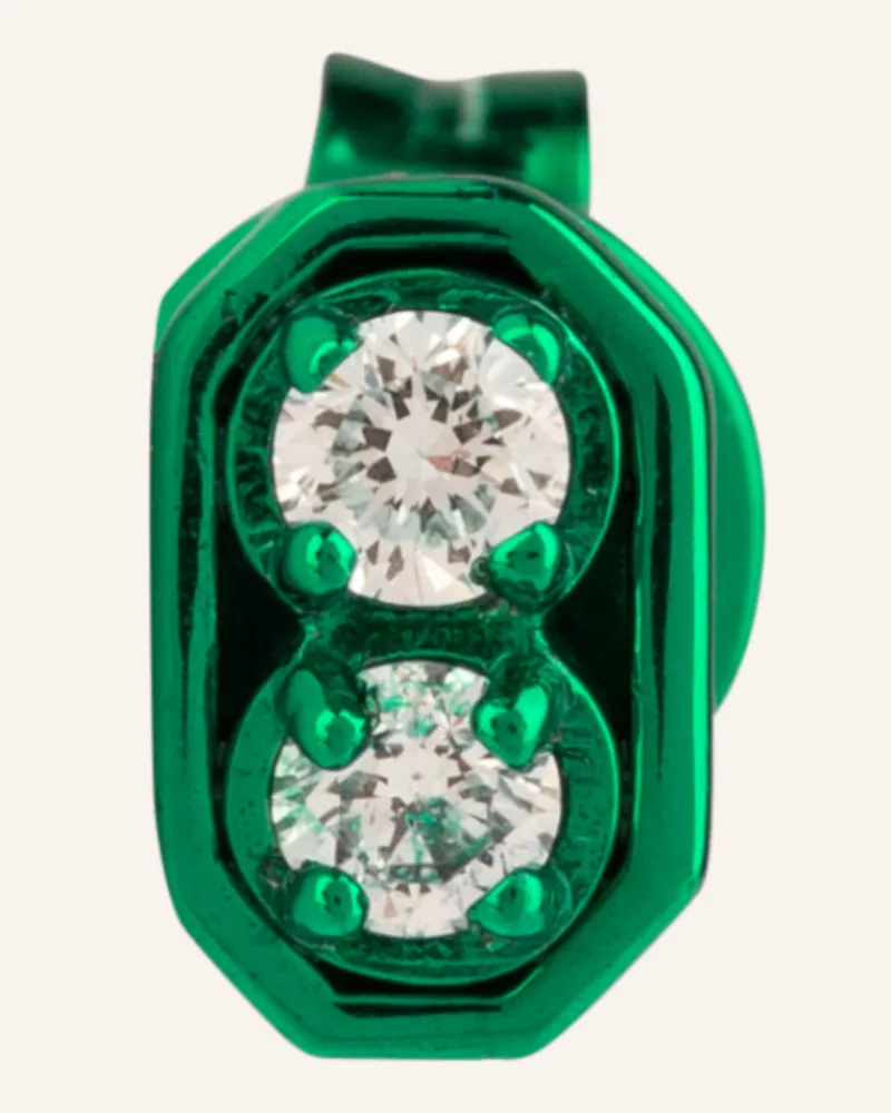 EÉRA Ohrstecker Roma Mit Diamanten gruen Grün