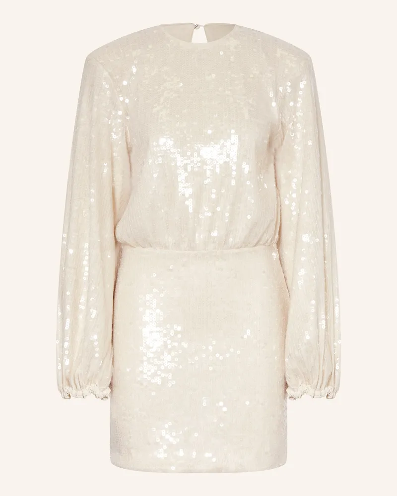 ROTATE Birger Christensen Kleid mit Pailletten Creme