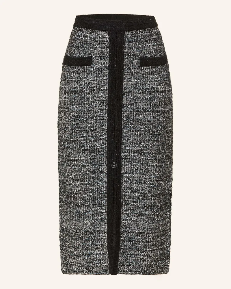 Sportalm Bouclé-Rock mit Glitzergarn Schwarz