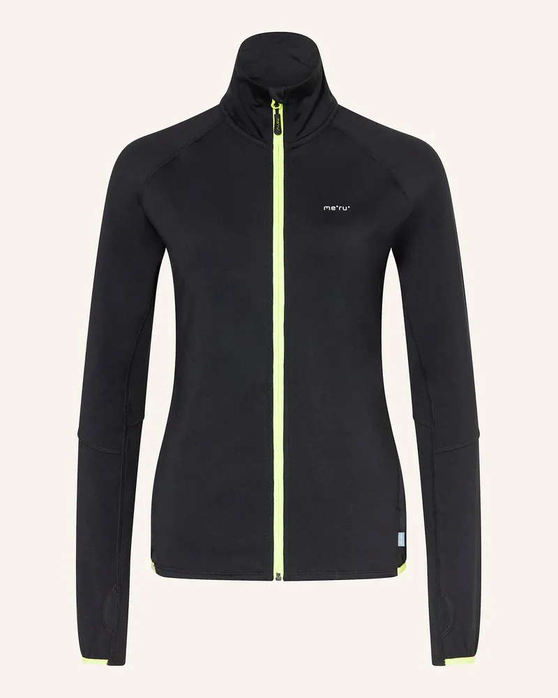 me°ru' Midlayer-Jacke FUNCHAL Schwarz