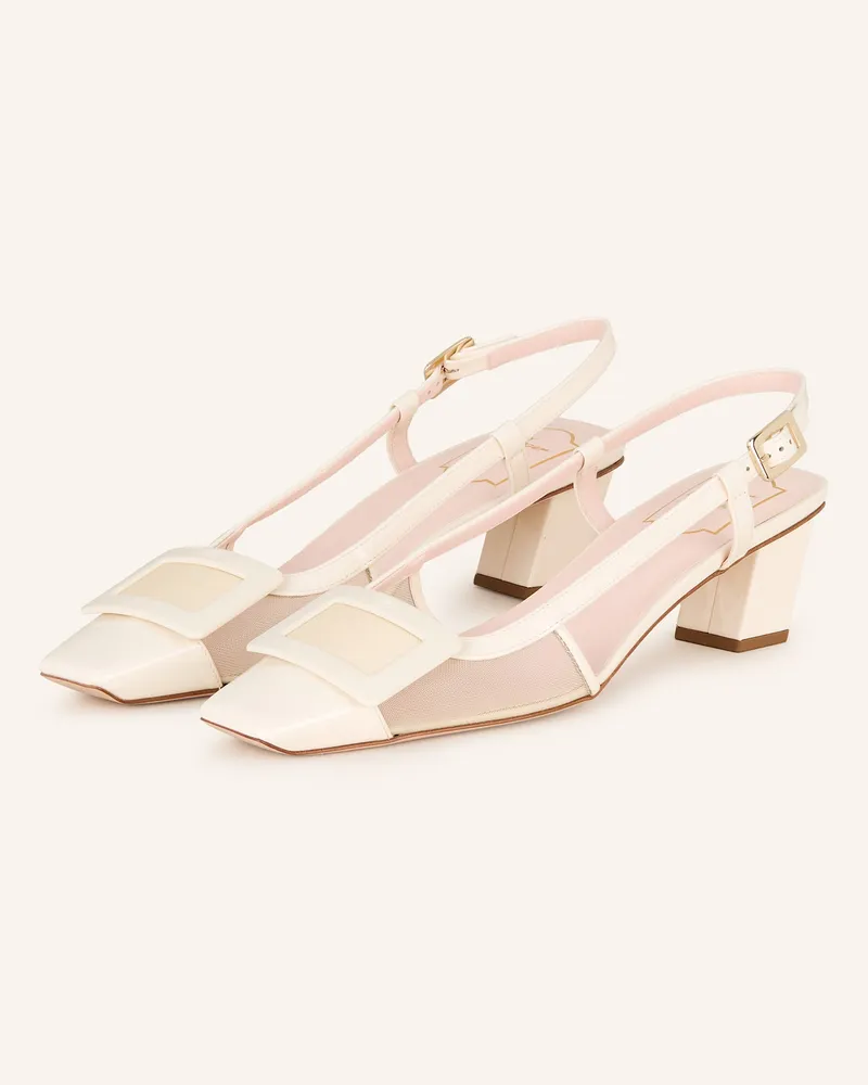 Roger Vivier Slingpumps BELLE VIVIER Creme