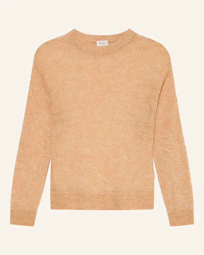 Maerz Pullover Mit Alpaka beige Hellbraun