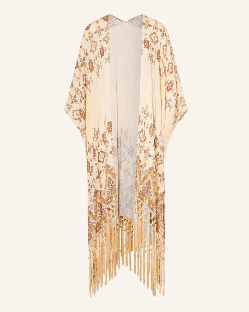 ba&sh Poncho Zelma Mit Glitzergarn Und 3/4-Arm gelb Hellgelb