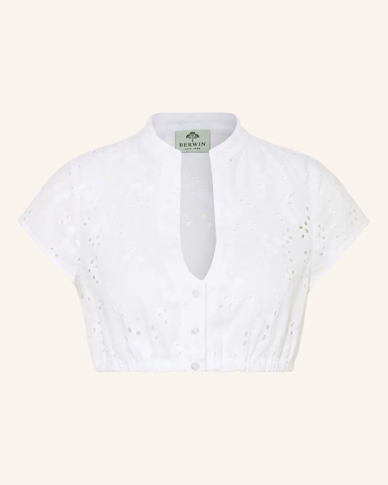 Berwin & Wolff Dirndlbluse Aus Lochspitze weiss Weiss