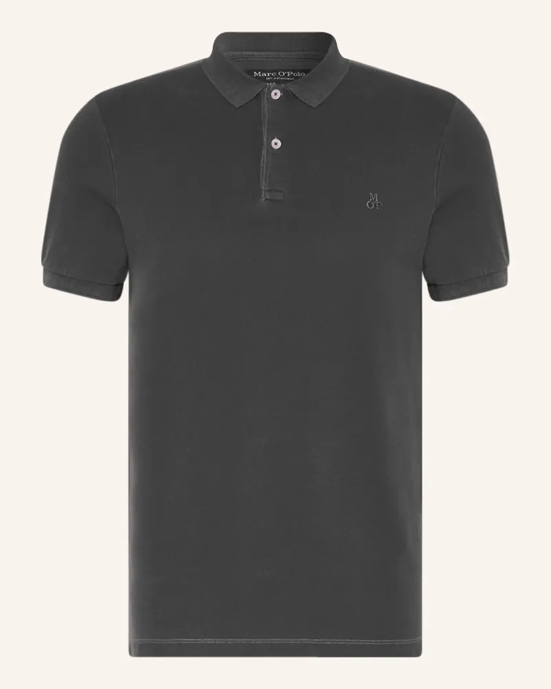 Marc O'Polo Piqué-Poloshirt Shaped Fit Dunkelgrau
