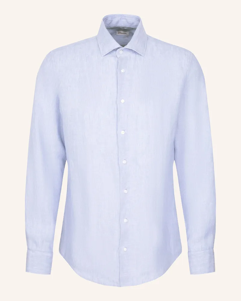 Seidensticker Leinenhemd Slim Fit Hellblau