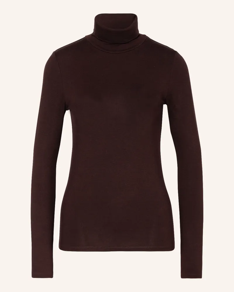 Majestic Rollkragenshirt lila Dunkellila