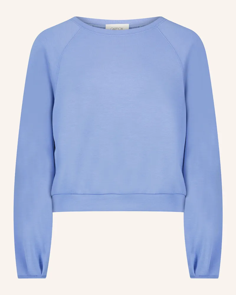 Cartoon Sweatshirt grau Hellblau