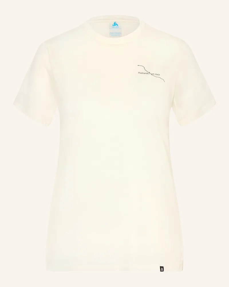 Odlo T-Shirt Postcards Aus Merinowolle beige Hellgelb