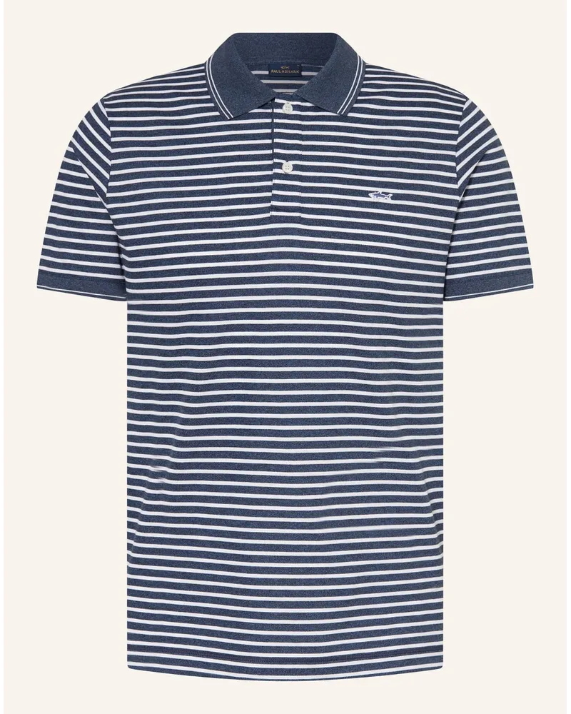 Paul & Shark Piqué-Poloshirt Regular Fit Blau