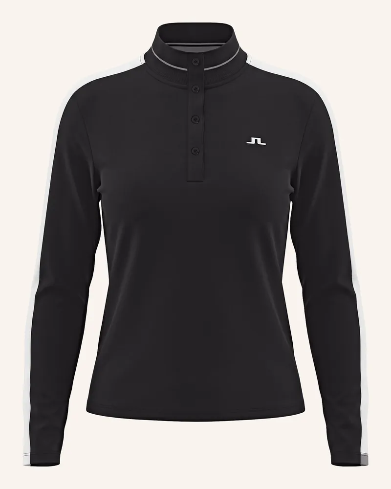 J.Lindeberg Funktions-Poloshirt schwarz Schwarz