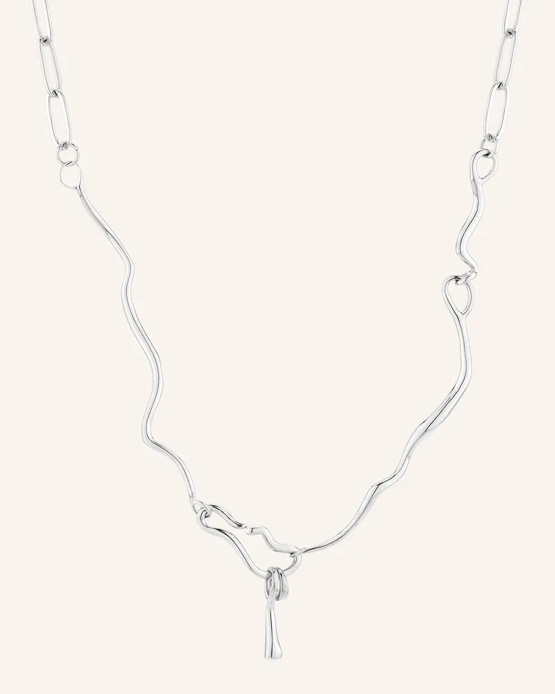 Liebeskind Halskette  aus  Edelstahl Silber