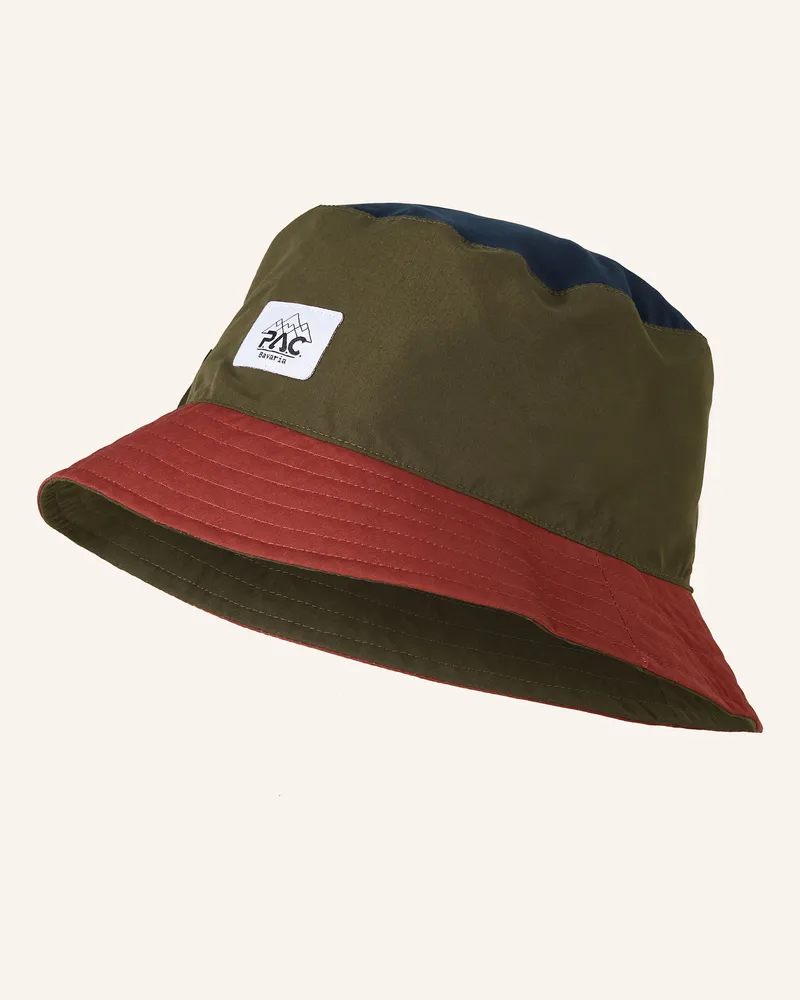 P.A.C. Bucket-Hat LEDRAS zum Wenden Dunkelrot