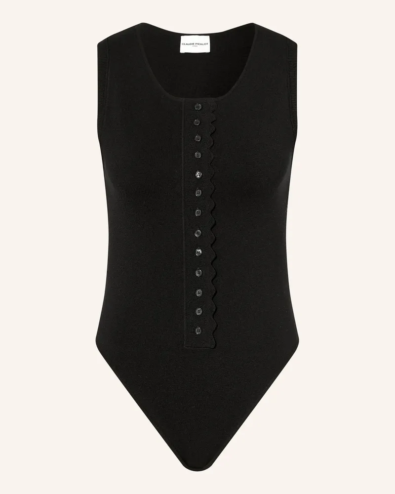 Claudie Pierlot Strickbody schwarz Schwarz