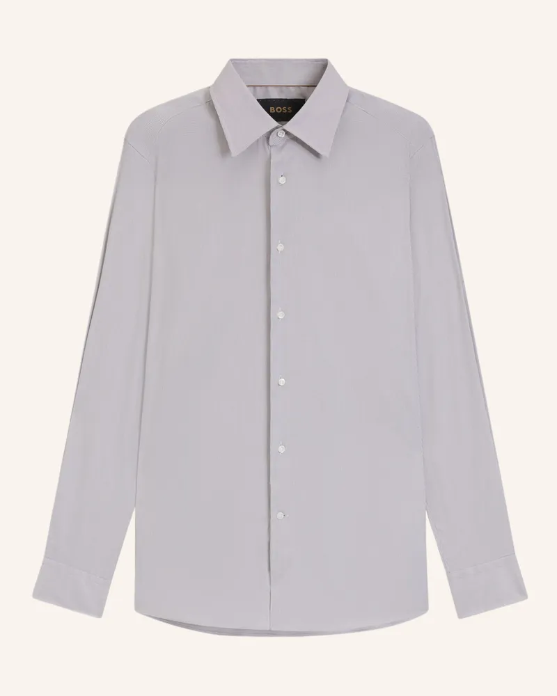 HUGO BOSS Business Hemd L-HAYS-KENT-C1-243 Slim Fit Beige