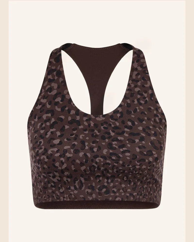 Sweaty Betty Sport-BH POWER RACER Dunkelbraun
