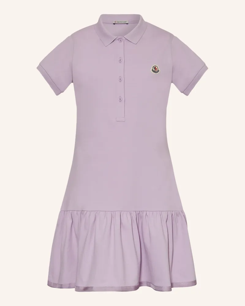Moncler Piqué-Polokleid lila Helllila