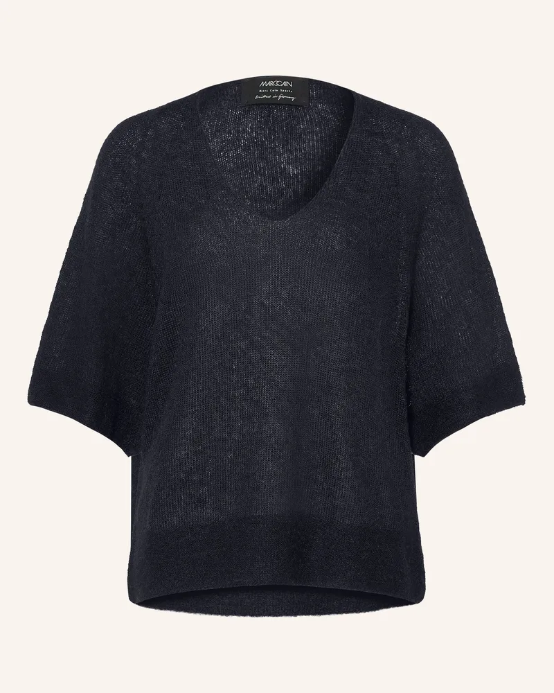 Marc Cain Strickshirt Mit Alpaka Und Mohair blau 394