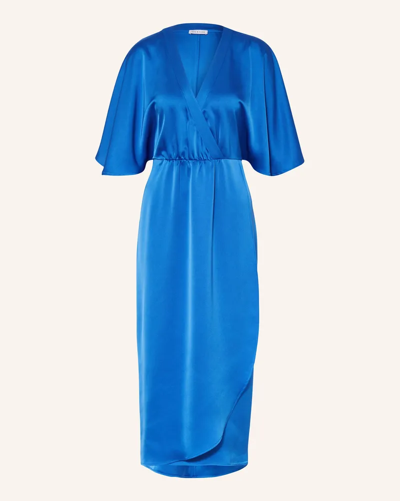 Mrs & HUGS Satinkleid Blau