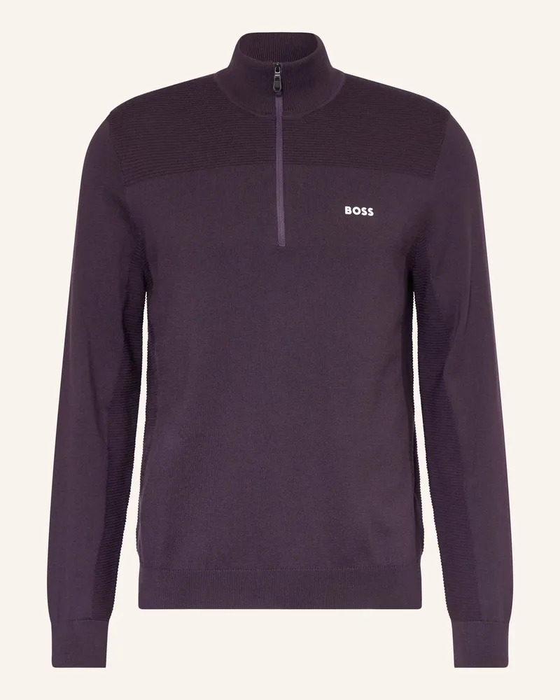 HUGO BOSS Troyer Momentum lila Dunkellila