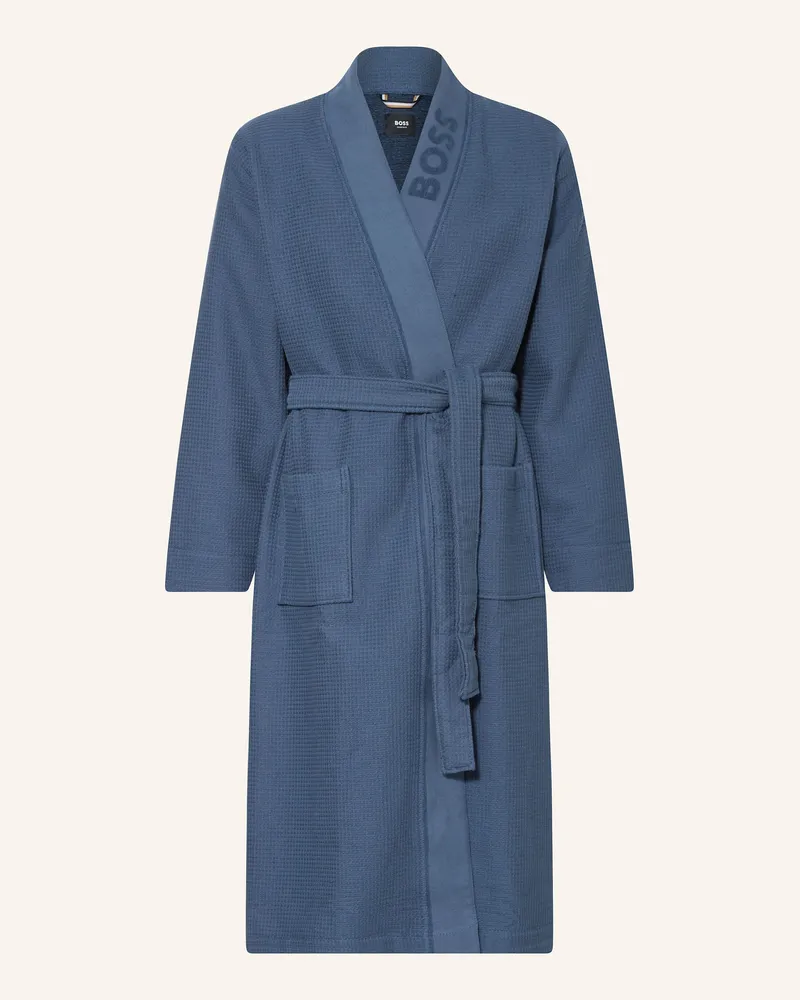 HUGO BOSS Herren-Bademantel Blau