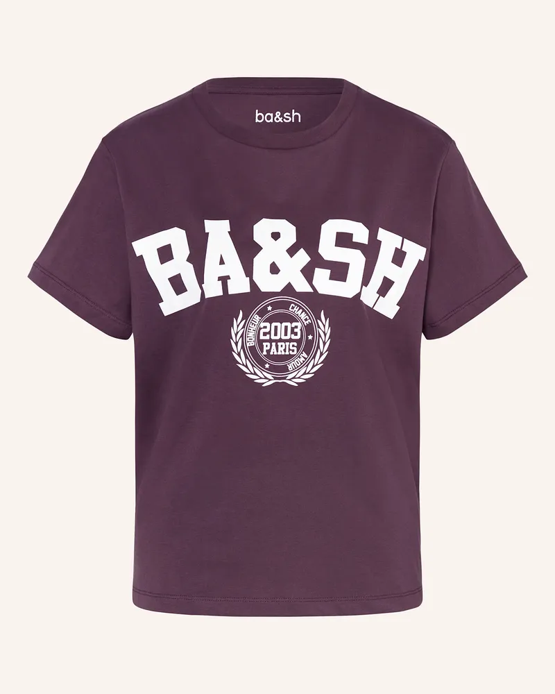 ba&sh T-Shirt Ioni rot Dunkellila